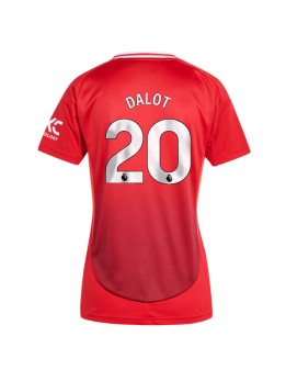 Manchester United Diogo Dalot #20 Zenski Domaci Dres 2024-25 Kratak Rukavima